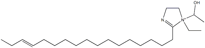 1-Ethyl-2-(14-heptadecenyl)-1-(1-hydroxyethyl)-2-imidazoline-1-ium Struktur