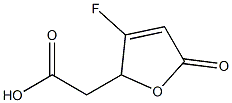 2,5-Dihydro-5-oxo-3-fluorofuran-2-acetic acid,,结构式
