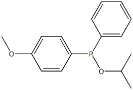 (4-Methoxyphenyl)phenylphosphinous acid isopropyl ester Structure