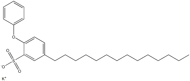 2-Phenoxy-5-tetradecylbenzenesulfonic acid potassium salt 结构式