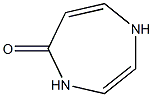 1,4-ジヒドロ-5H-1,4-ジアゼピン-5-オン 化学構造式