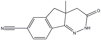 7-Cyano-4,4a-dihydro-4a-methyl-5H-indeno[1,2-c]pyridazin-3(2H)-one,,结构式