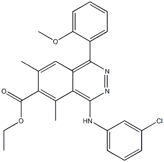 1-(2-Methoxyphenyl)-4-(3-chlorophenylamino)-5,7-dimethylphthalazine-6-carboxylic acid ethyl ester