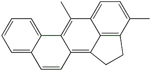 1,2-Dihydro-3,6-dimethylbenz[j]aceanthrylene 结构式