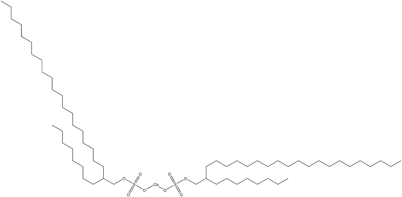 Bis(2-octyldocosyloxysulfonyloxy)calcium Struktur