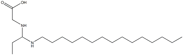 N-[1-(Pentadecylamino)propyl]aminoacetic acid Structure