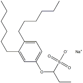  1-(3,4-Dihexylphenoxy)propane-1-sulfonic acid sodium salt