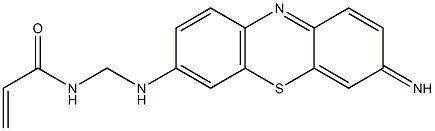 N-[(3-Imino-3H-phenothiazine-7-ylamino)methyl]acrylamide 结构式