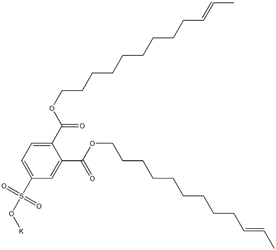 4-(Potassiosulfo)phthalic acid di(10-dodecenyl) ester Structure