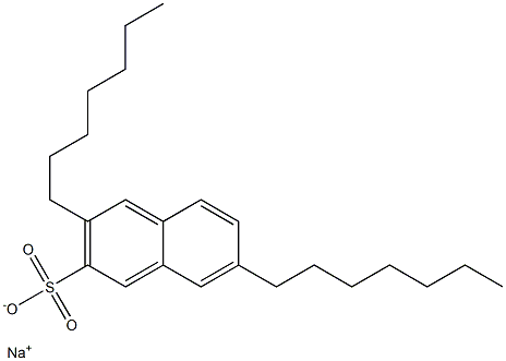 3,7-Diheptyl-2-naphthalenesulfonic acid sodium salt 结构式