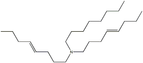 N-Octyldi(4-octenyl)amine Structure