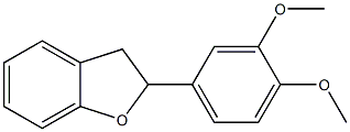 2-(3,4-Dimethoxyphenyl)-2,3-dihydrobenzofuran,,结构式