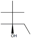 [R,(-)]-2,2,3-Trimethyl-3-pentanol,,结构式