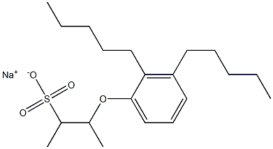 3-(2,3-Dipentylphenoxy)butane-2-sulfonic acid sodium salt|