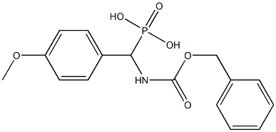 (Benzyloxycarbonylamino)(4-methoxyphenyl)methylphosphonic acid Structure