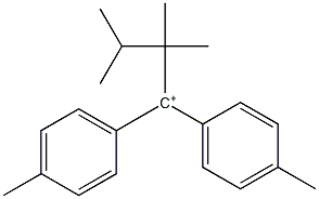 1,1-Bis(p-methylphenyl)-2,2,3,3-tetramethylpropyl cation Structure