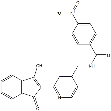 1-Hydroxy-2-[4-(4-nitrobenzoylaminomethyl)-2-pyridyl]-3H-inden-3-one