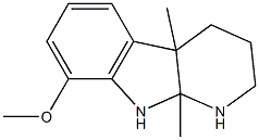 8-Methoxy-4a,9a-dimethyl-2,3,4,4a,9,9a-hexahydro-1H-pyrido[2,3-b]indole Structure