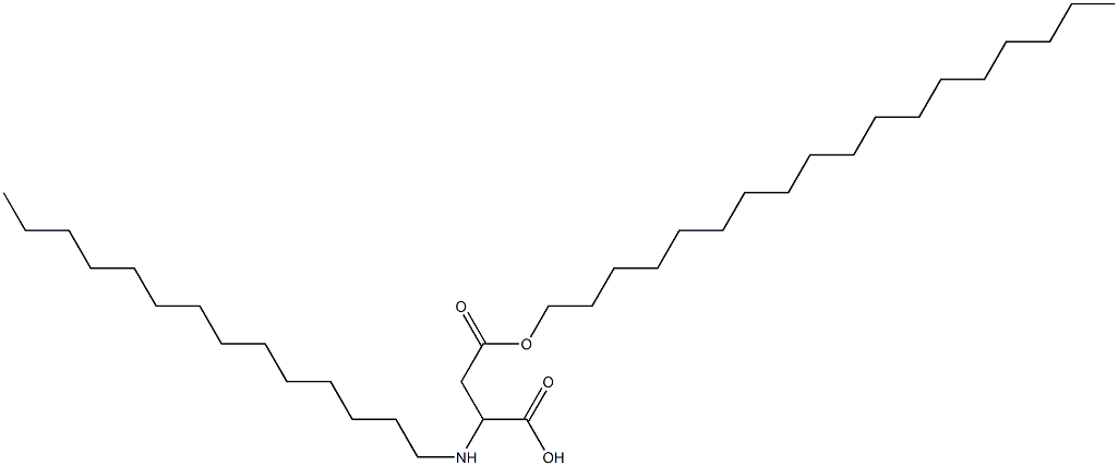 2-Tetradecylamino-3-(octadecyloxycarbonyl)propionic acid Struktur