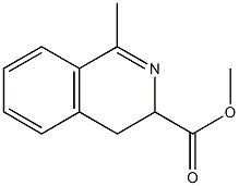 3,4-Dihydro-1-methyl-3-isoquinolinecarboxylic acid methyl ester,,结构式