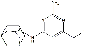 2-(2-Adamantylamino)-4-amino-6-chloromethyl-1,3,5-triazine Structure