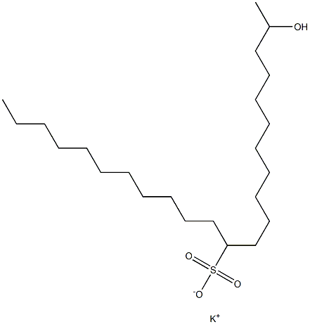 2-Hydroxytricosane-12-sulfonic acid potassium salt