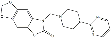 3-[[4-(2-Pyrimidinyl)-1-piperazinyl]methyl]-5,6-(methylenedioxy)-2,3-dihydro-2-oxobenzothiazole