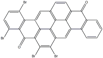 6,7,9,12-Tetrabromo-8,16-pyranthrenedione Struktur