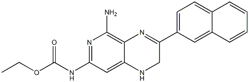 N-[(5-Amino-1,2-dihydro-3-(2-naphthalenyl)pyrido[3,4-b]pyrazin)-7-yl]carbamic acid ethyl ester