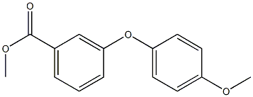 3-(4-メトキシフェノキシ)安息香酸メチル 化学構造式