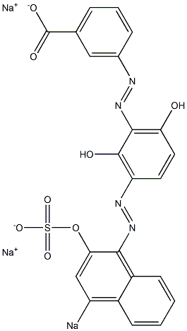 3-[2,6-Dihydroxy-3-(2-hydroxy-4-sodiosulfo-1-naphtylazo)phenylazo]benzoic acid sodium salt