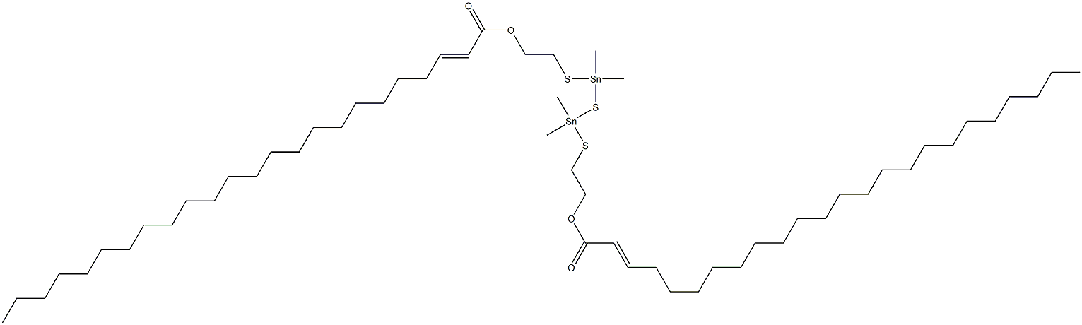 Bis[dimethyl[[2-(1-tricosenylcarbonyloxy)ethyl]thio]stannyl] sulfide,,结构式