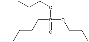Pentylphosphonic acid dipropyl ester,,结构式