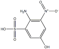 2-Amino-5-hydroxy-3-nitrobenzenesulfonic acid,,结构式