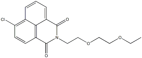 4-クロロ-N-[2-(2-エトキシエトキシ)エチル]-1,8-ナフタレンジカルボキシミド 化学構造式