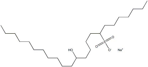 13-Hydroxytetracosane-8-sulfonic acid sodium salt Struktur