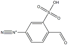 4-Formyl-3-sulfobenzenediazonium Struktur