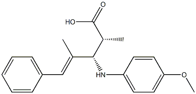 (2R,3S)-2,4-Dimethyl-3-(4-methoxyphenylamino)-5-phenyl-4-pentenoic acid