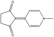 1,4-Dihydro-1-methyl-4-(2,5-dioxocyclopentylidene)pyridine 结构式