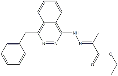 2-[2-(4-Benzylphthalazine-1-yl)hydrazono]propanoic acid ethyl ester Structure