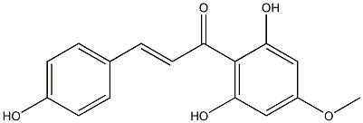 (E)-4'-Methoxy-2',4,6'-trihydroxychalcone Struktur