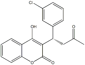 4-Hydroxy-3-[(1S)-3-oxo-1-(3-chlorophenyl)butyl]-2H-1-benzopyran-2-one