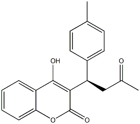  4-Hydroxy-3-[(1R)-3-oxo-1-(4-methylphenyl)butyl]-2H-1-benzopyran-2-one