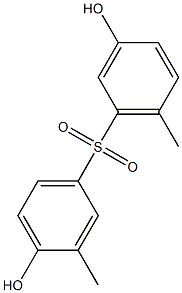 3,4'-Dihydroxy-3',6-dimethyl[sulfonylbisbenzene] 结构式
