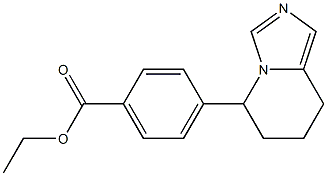 4-[(5,6,7,8-Tetrahydroimidazo[1,5-a]pyridin)-5-yl]benzoic acid ethyl ester Struktur