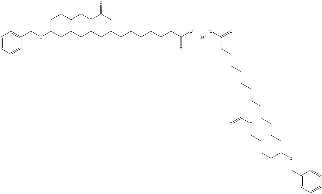 Bis(14-benzyloxy-18-acetyloxystearic acid)barium salt