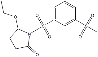 5-Ethoxy-1-[[3-(methylsulfonyl)phenyl]sulfonyl]pyrrolidin-2-one