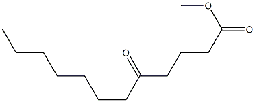 5-Oxolauric acid methyl ester,,结构式