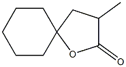 3-メチル-1-オキサスピロ[4.5]デカン-2-オン 化学構造式