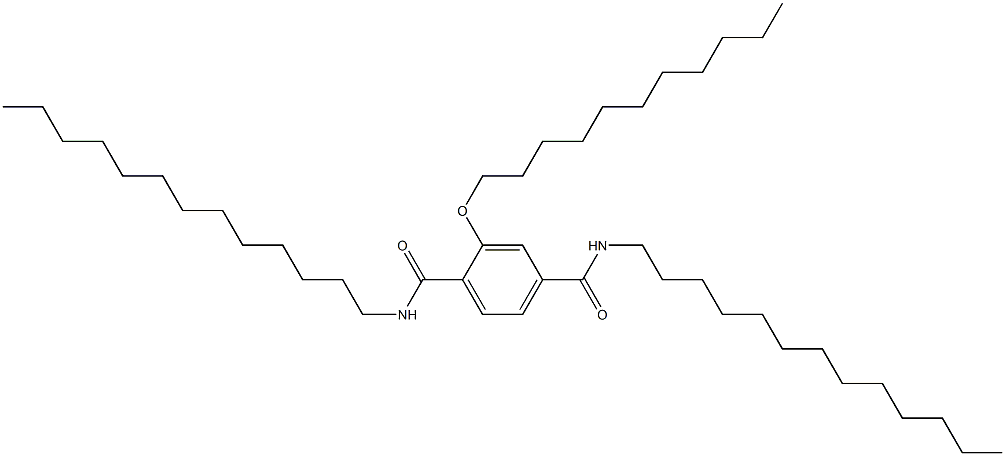 2-(ウンデシルオキシ)-N,N'-ジトリデシルテレフタルアミド 化学構造式